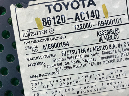 2005 2006 2007 Toyota Avalon AM FM CD Mp3 Radio Receiver AI7691 DG5