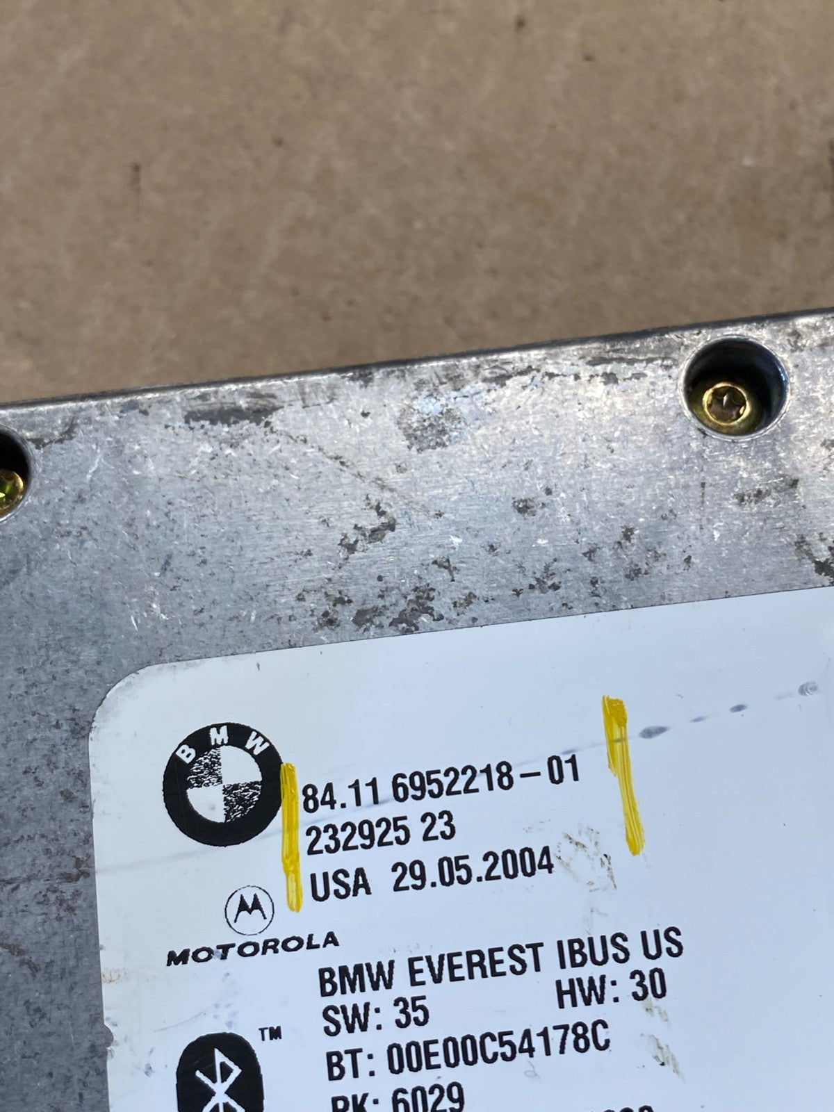 2002 to 2005 Bmw Bluetooth  Control Module Computer Telematics OEM p3629 DG6
