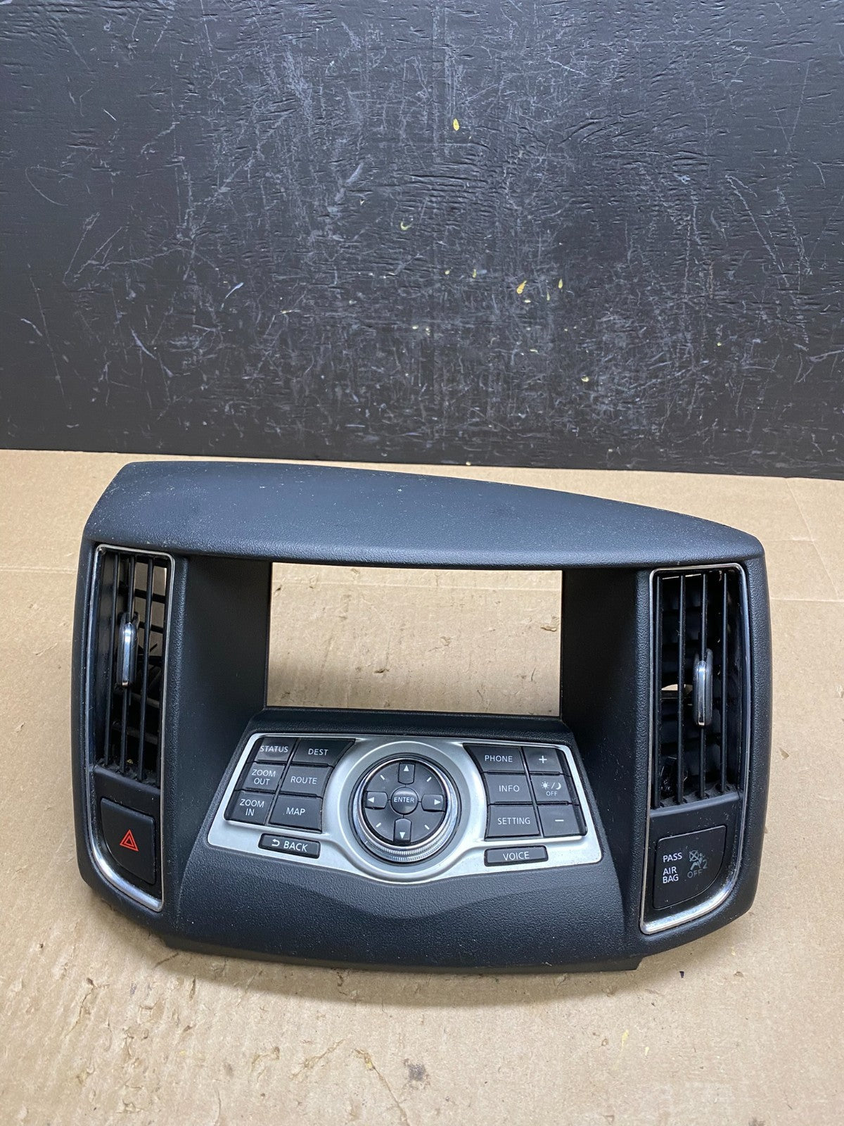 2011 2012 2013 Nissan Maxima Radio Audio Panel Control Bezel Trim AC6606 DG0