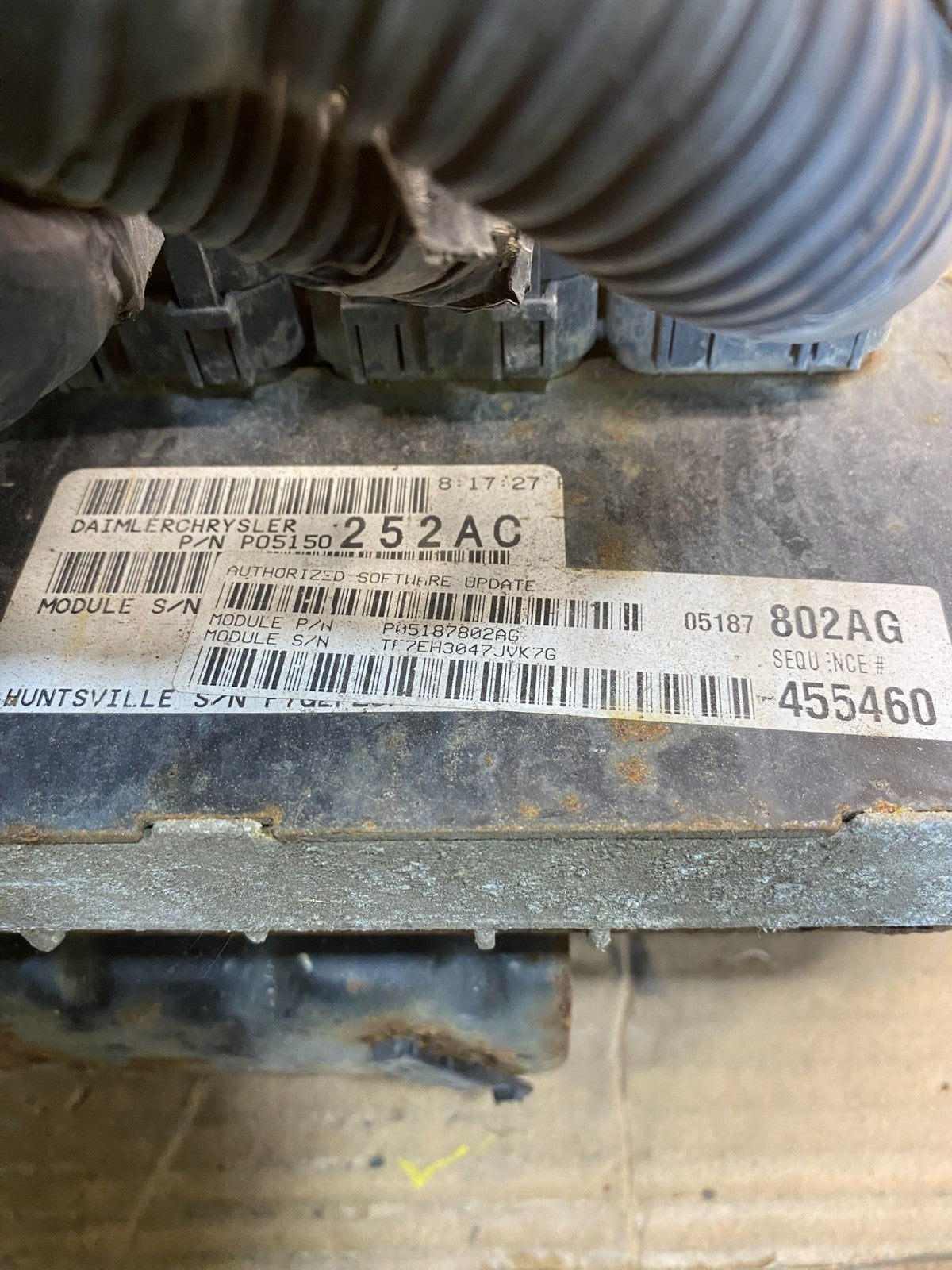 2008 Chrysler Caravan Town & Country 3.8L Engine Control p05187802ag aa5822 DG3