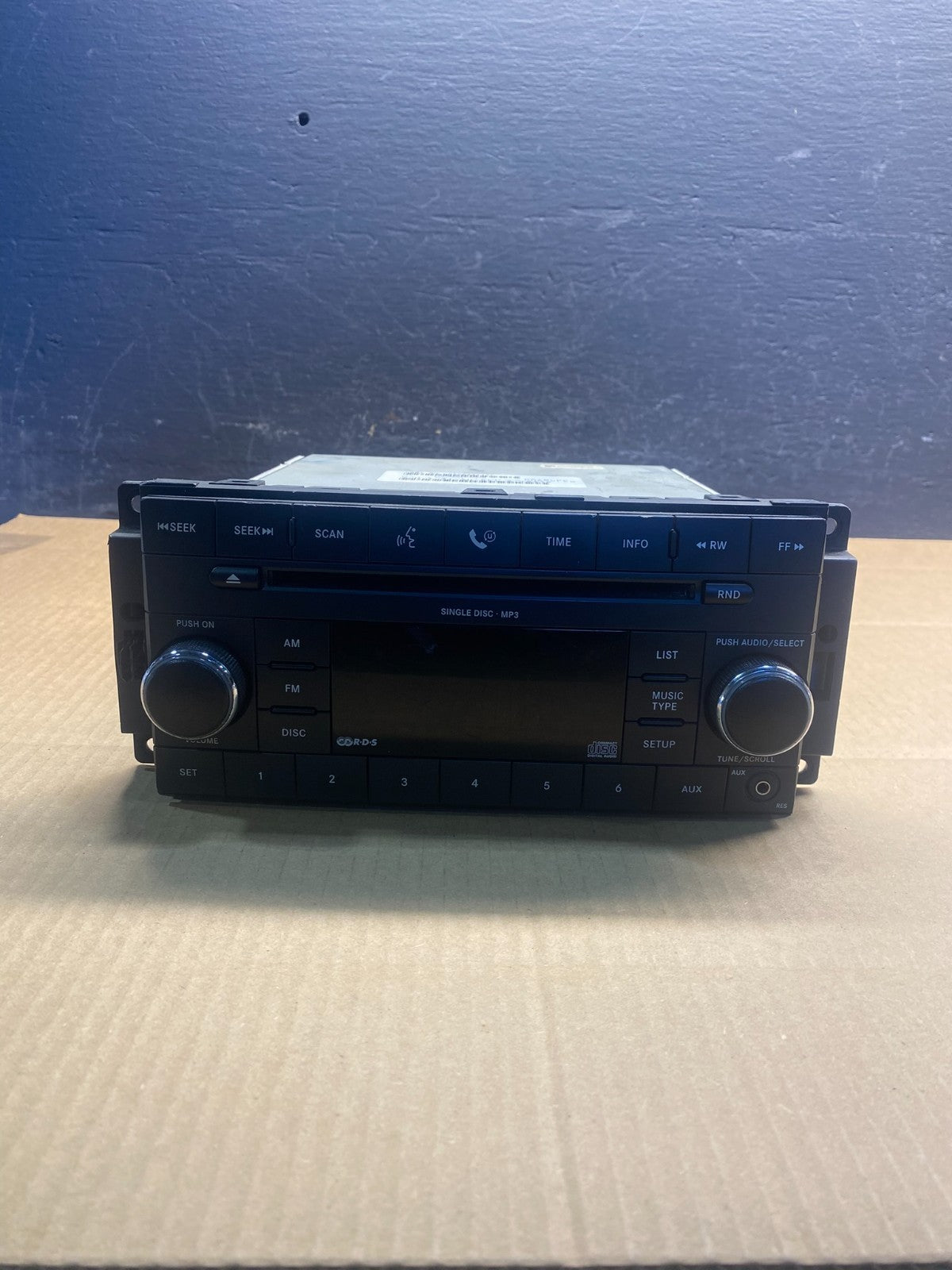 2007-2012 Chrysler Dodge Jeep Ram Radio CD MP3 AUX Receiver AC9017 DW0