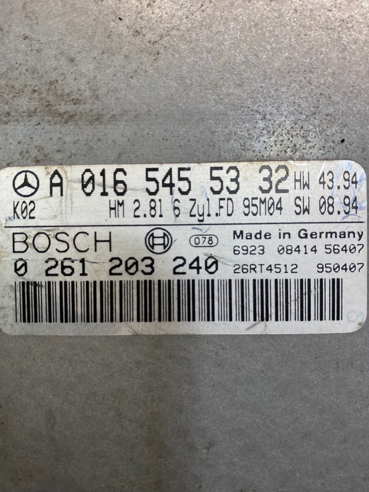 1994 to 1995 Mercedes C280 Engine Computer Module ECM ECU OEM aa5512 DG2