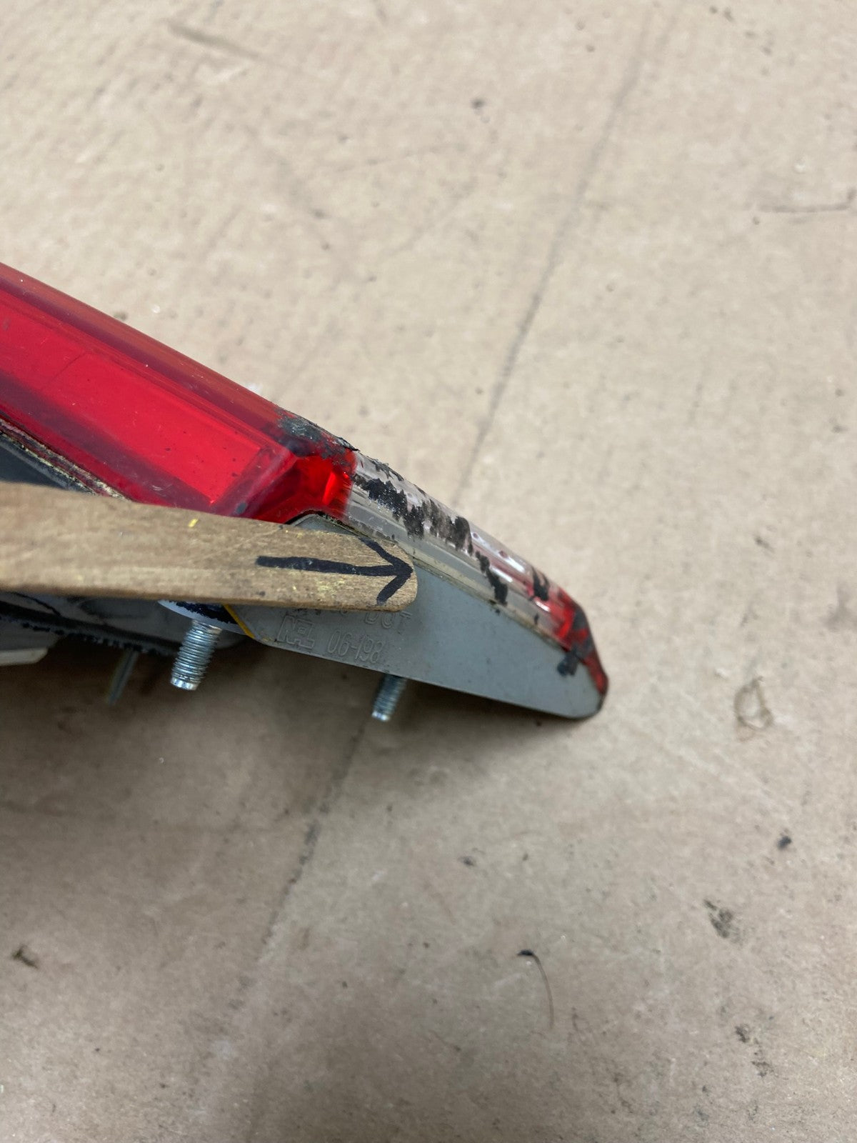 2012 2013 2014 Toyota Camry Right Passenger Rh Tail Light Inner AG4591 LK4