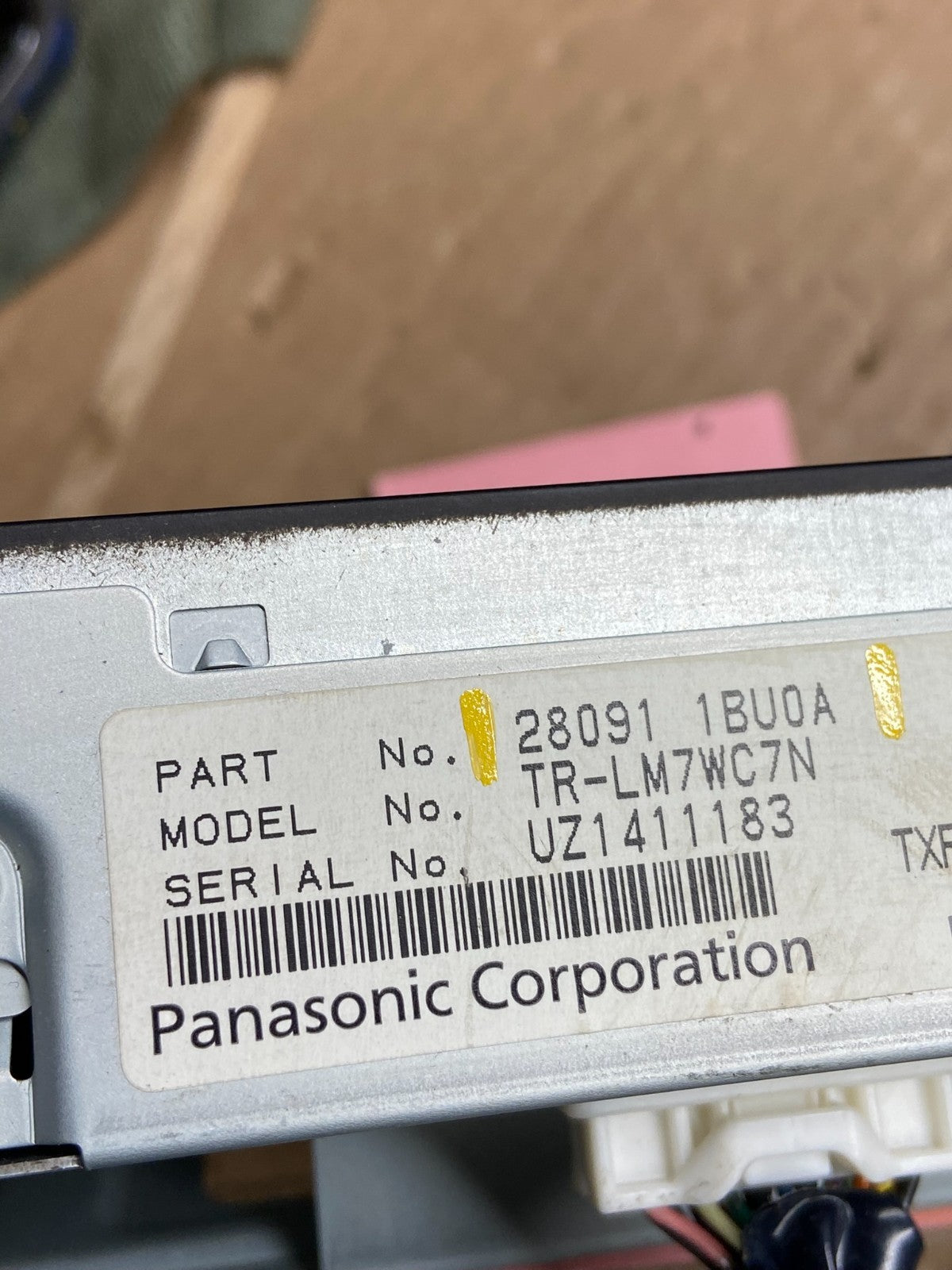 2011 - 2012 Infiniti G35 Information Display Screen 280911BU0A T6112 DG5
