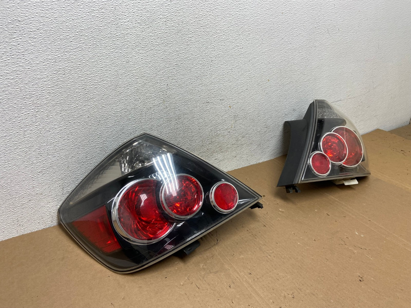 2007 to 2010 Scion TC Left+Right Set Black Tail Lights AD7924 LK2