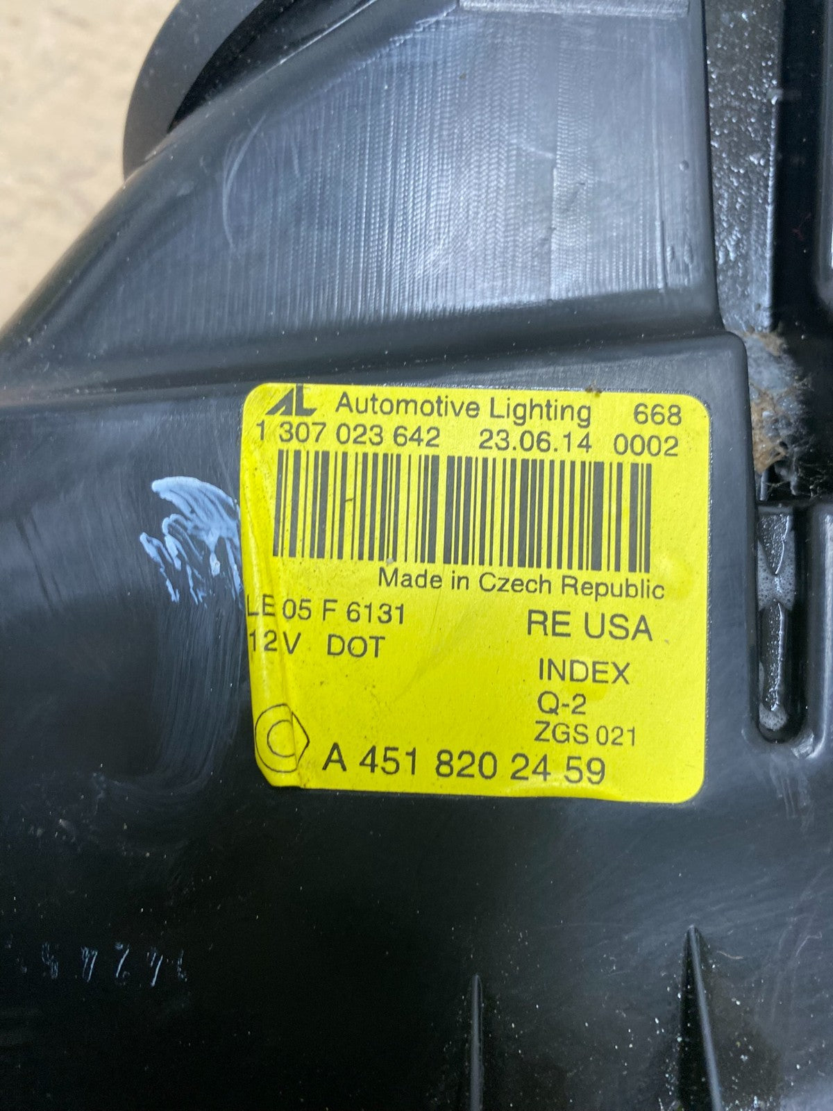 2008 - 2015 Smart Fortwo Right Passenger RH Side Halogen Headlight AI0891 DW8