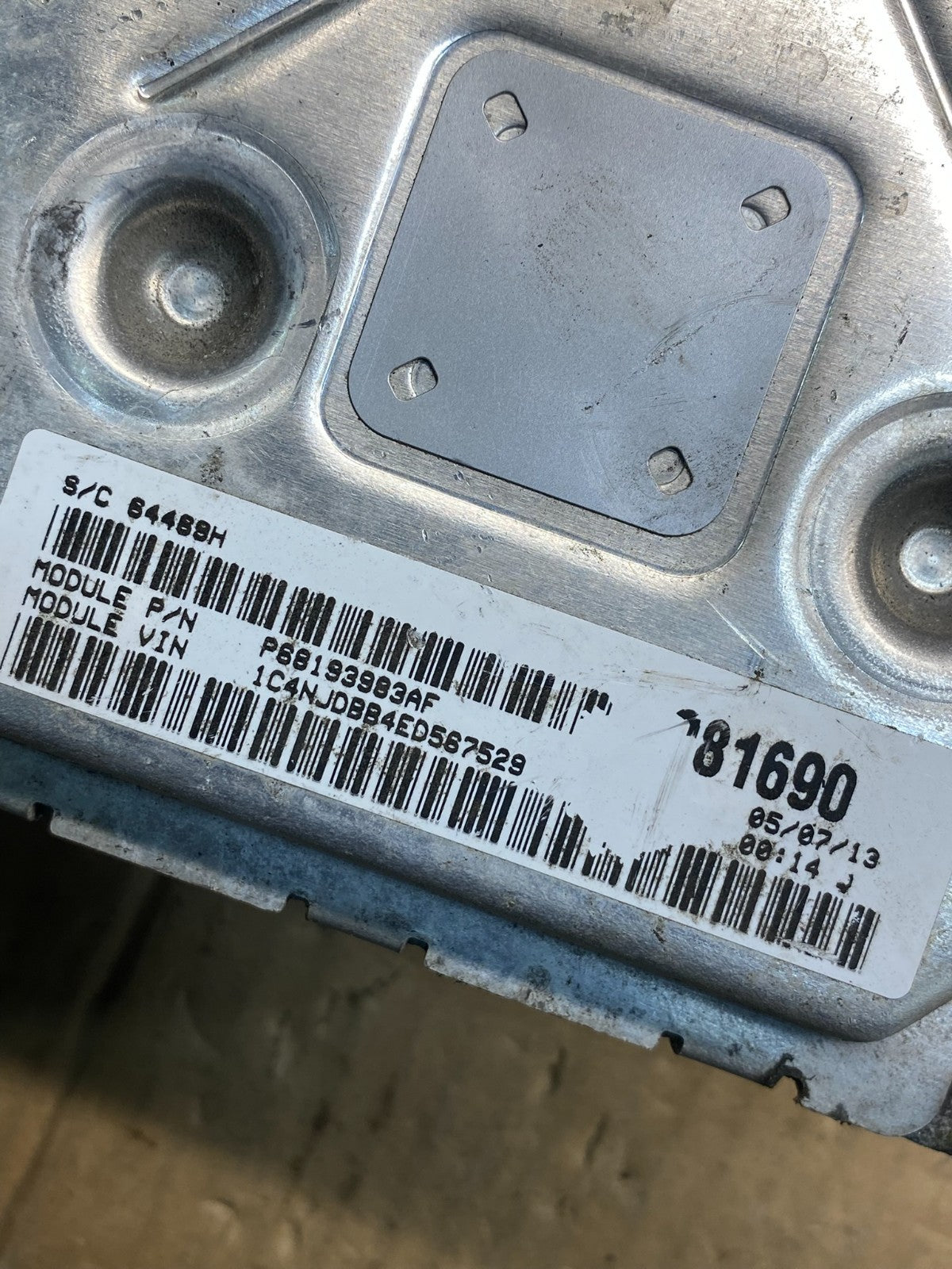 2014 Jeep Compass Patriot Engine Control Module ECM ECU p68193983af AI0287 DW2