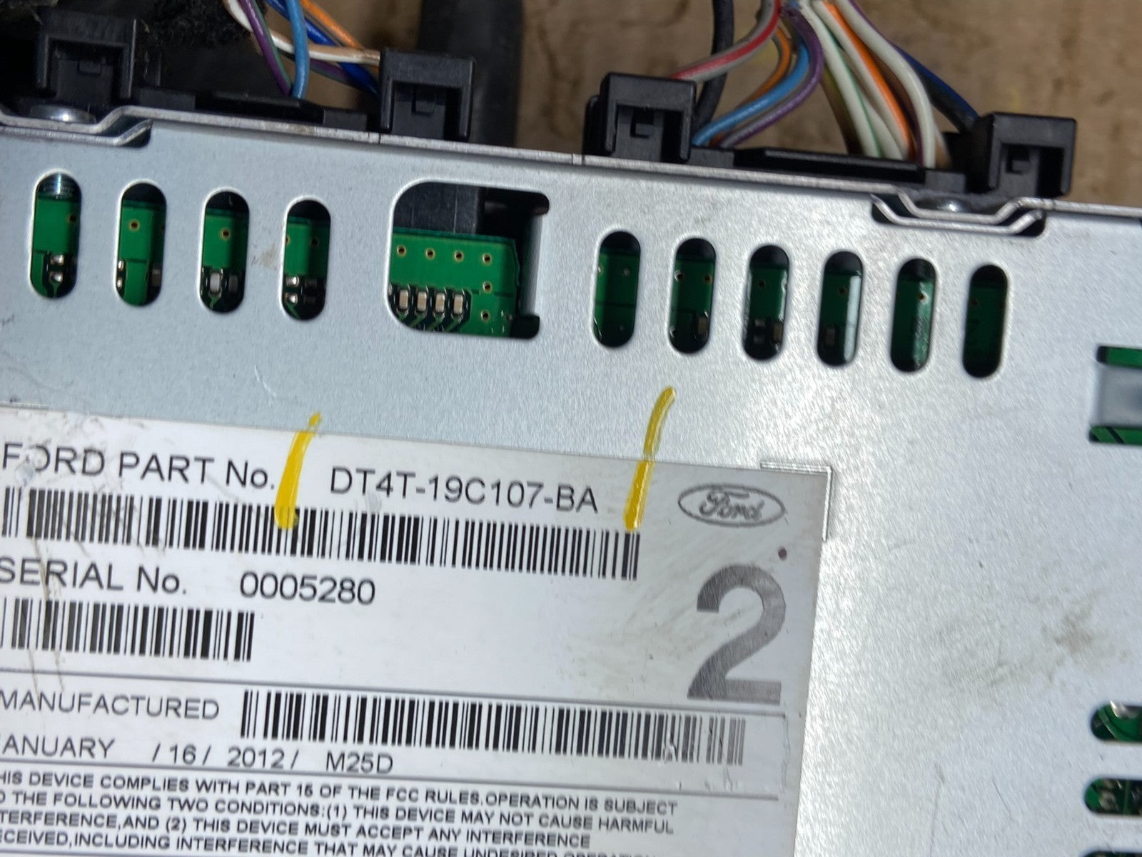 2013 to 2014 Ford Edge AM/FM Radio Reciever OEM w3125 DG5