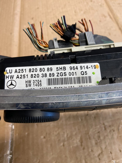 2007 2008 2009 Mercedes ML350 AC Temp Heater Climate Control AI2759 DG4