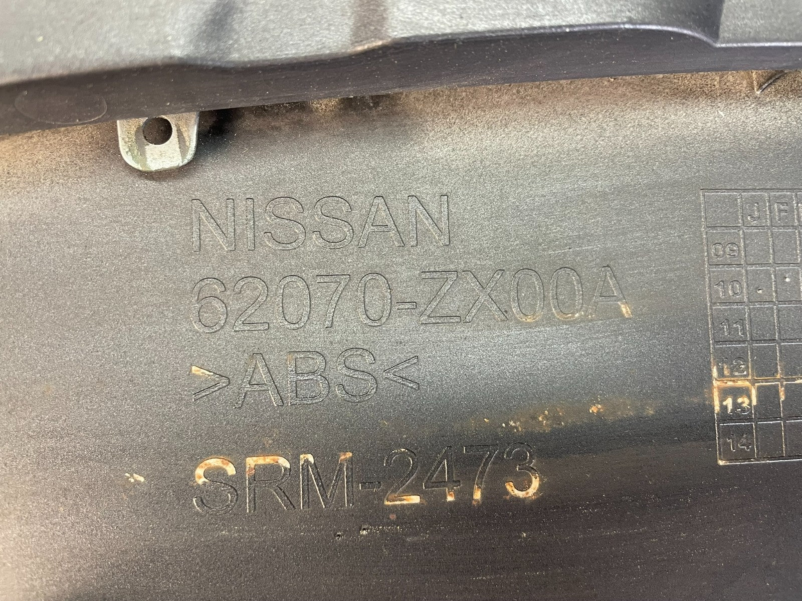 Sedan 2010 2011 2012 Nissan Altima Front Upper Grill Grille AE3766 DG5