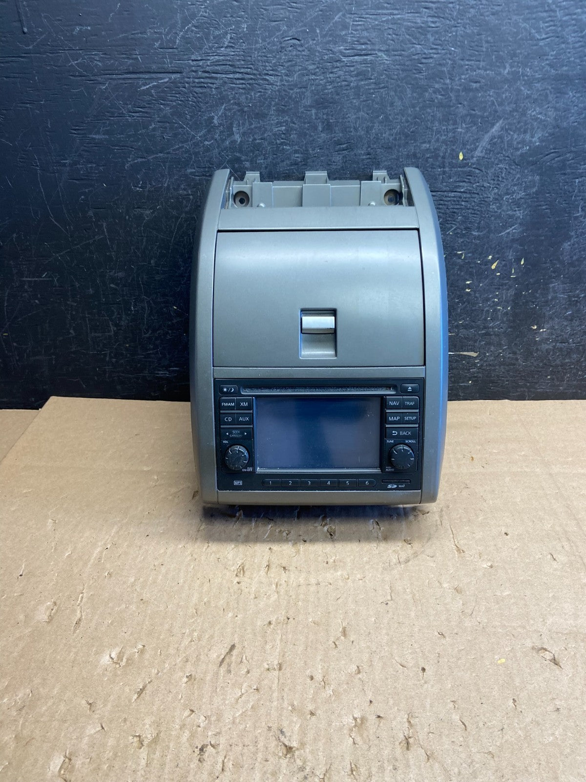 2010-2012 Nissan Sentra Center Dash Radio Bezel Panel Cubby Storage AI3144 DG0