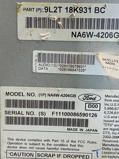 2007 - 2014 Ford Expedition Explorer Radio CD Player Screen Display OE AG9420 DW6