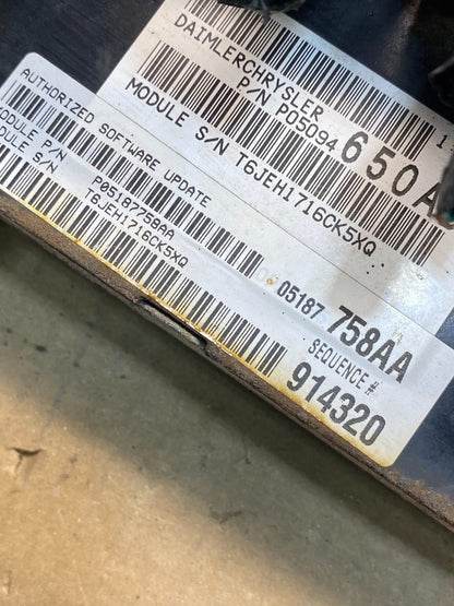 2006 Chrysler Town Country Caravan Engine Control ECU p05187758aa AI4980 DG2