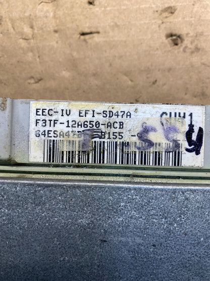 1994 Ford Van E150 E250 4.9L Ecm Ecu Engine Computer Module AD9437 DG2