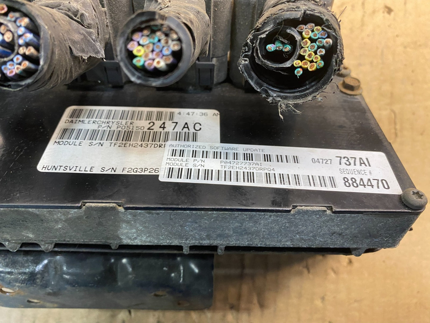 2008 Dodge Caravan 3.3L Engine Control Module p04727737ai AE8016 DW2