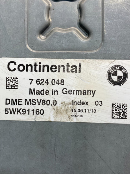 2011 - 2013 BMW 328i 528i E90 ECM ECU Engine Computer 7624048 AE6267 DG2