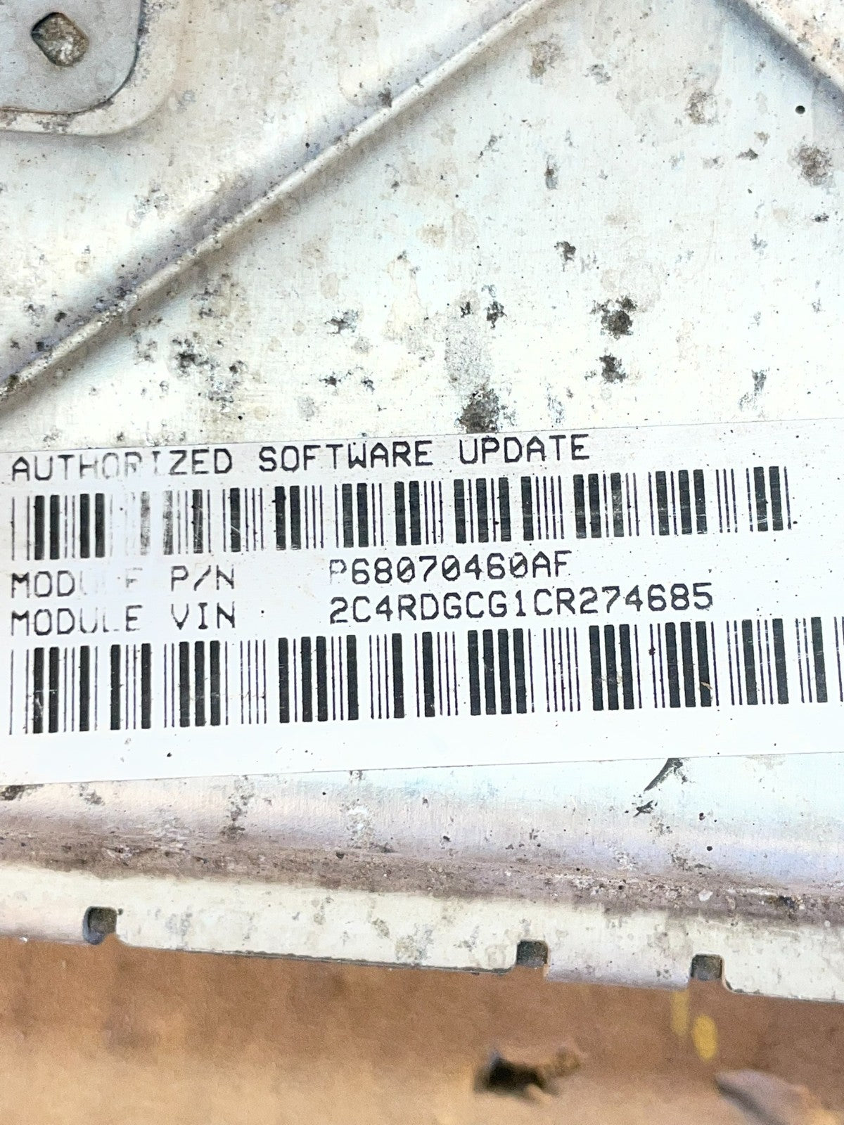 2012 Dodge Grand Caravan Town & Country ECM ECU Engine Computer AC5485 DG2