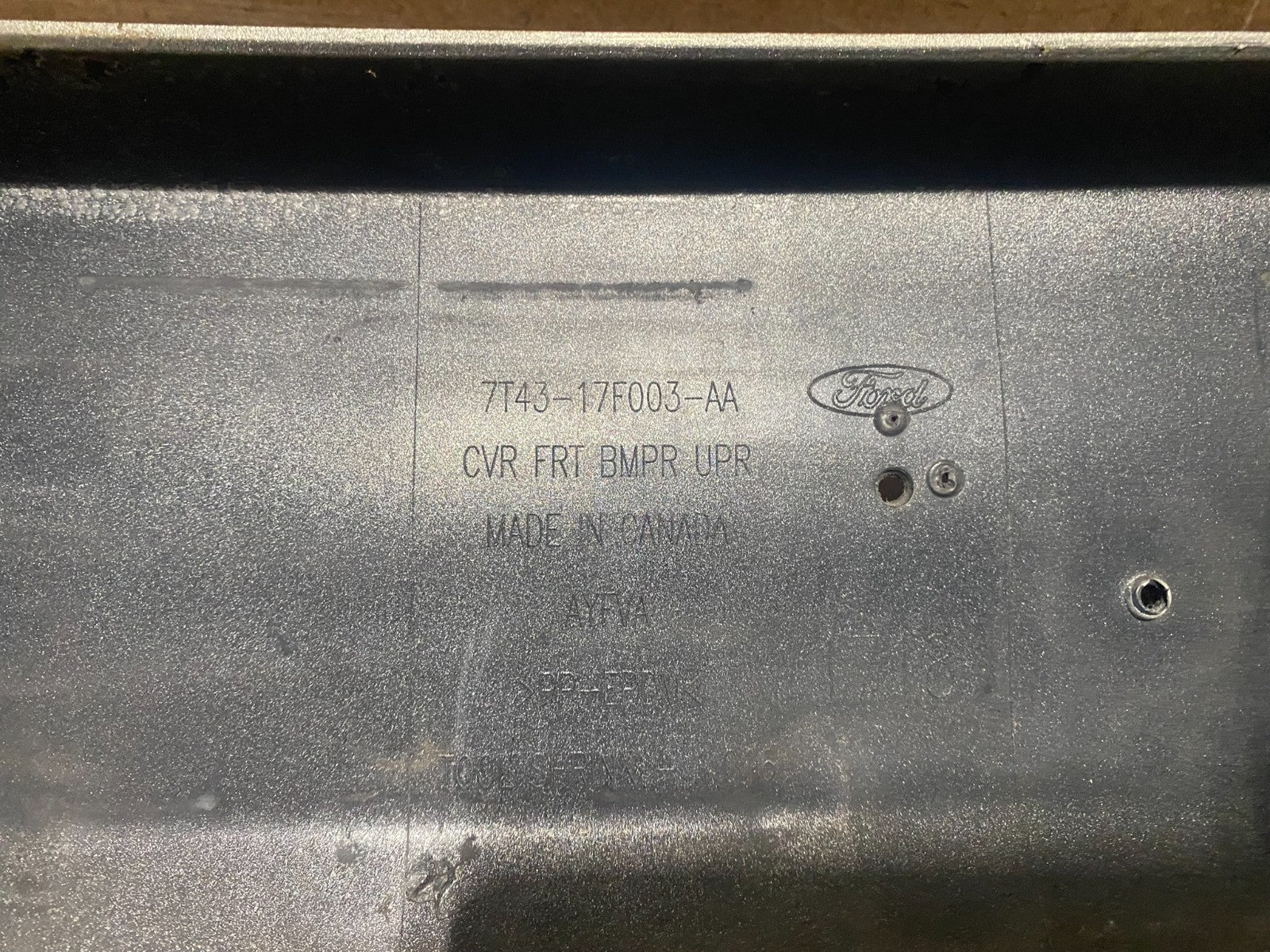 2007 to 2010 Ford Edge Front Bumper Cover Upper AD87298