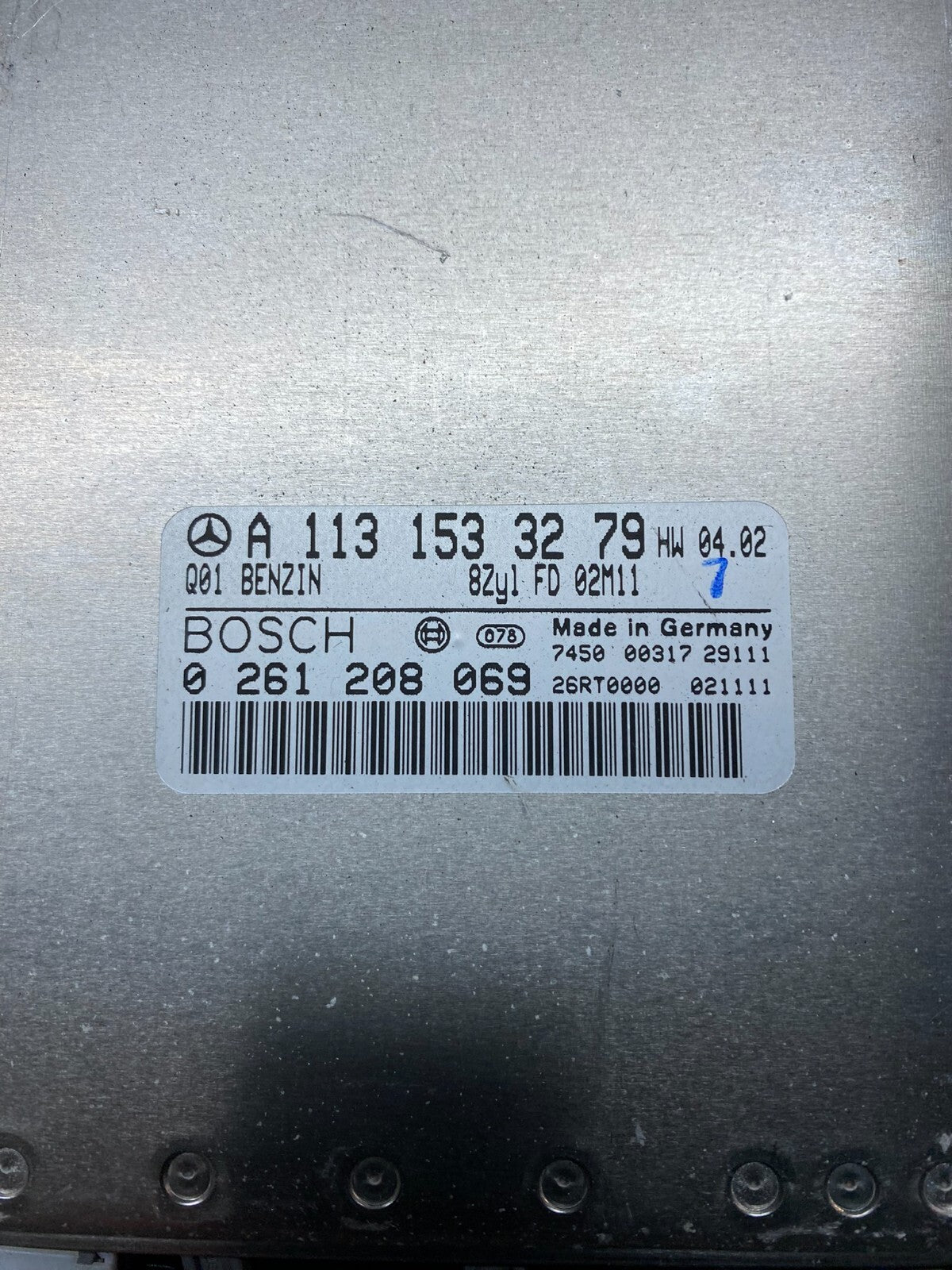 2003 to 2006 Mercedes S430 S500 Engine Control Module a1131533279 H4969 PS3