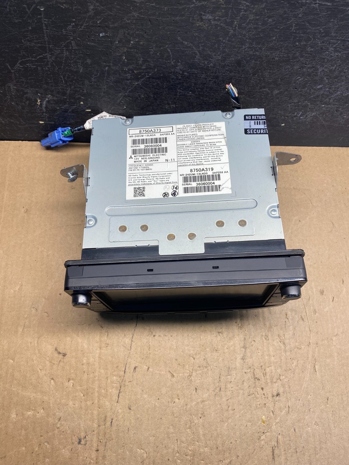 2014 2015 Mitsubishi Outlander Screen Am Fm Cd Player Radio Receiver ae7815 DG4
