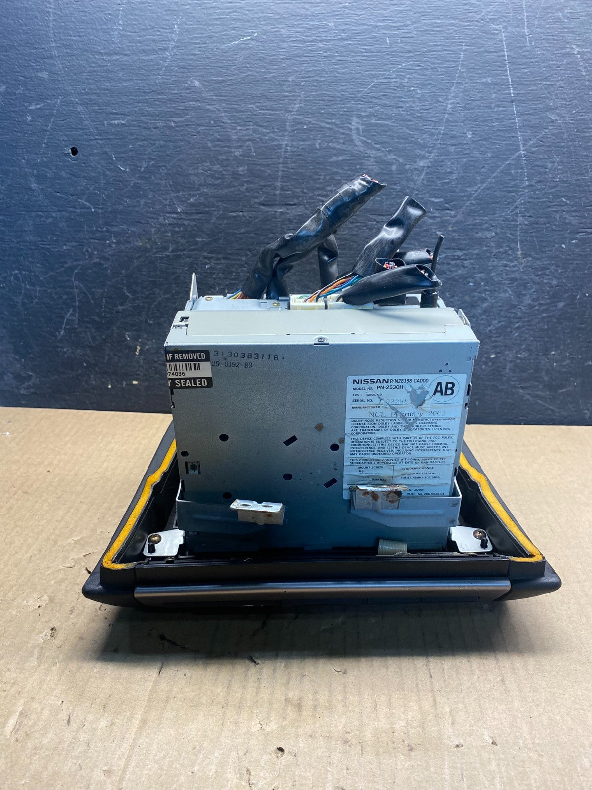 2003-2005 Nissan Murano 6 Disc CD Receiver Cassette Heater Control AH1757 DG3