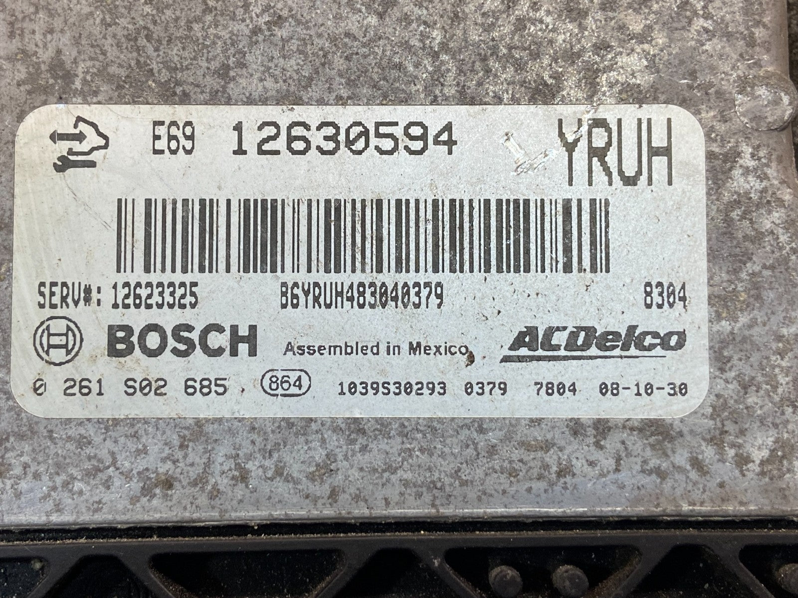 2008 2009 GMC Acadia Traverse Engine Control Unit Module ECM ECU AF9028 DG2