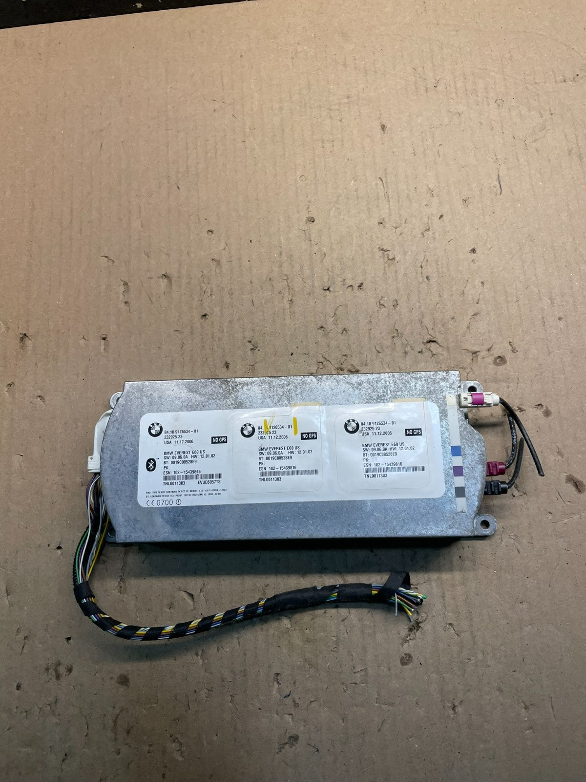 2007 to 2011 Bmw Bluetooth  Control Module Computer Telematics OEM X0551 DG0