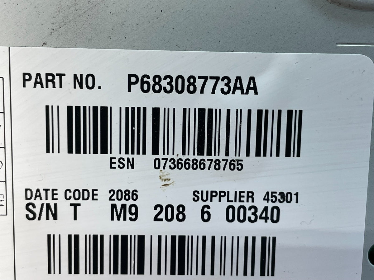 2011 - 2013 Dodge Journey Radio Info Media CD Player Unit AI0517 DG8