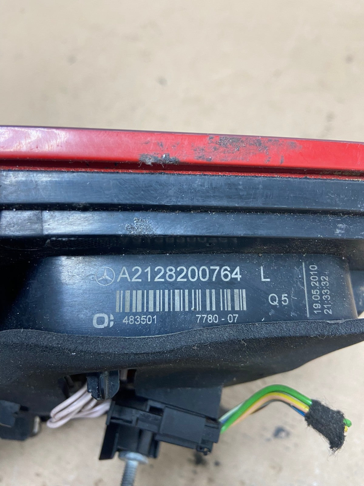 2010 to 2013 Mercedes E-Class Coupe Left Driver LH Inner Tail Light AF4622 LK6