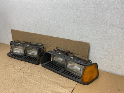 1984 1985 Honda Accord Left+Right Set Headlights + Bezel Oem O3698 DG1