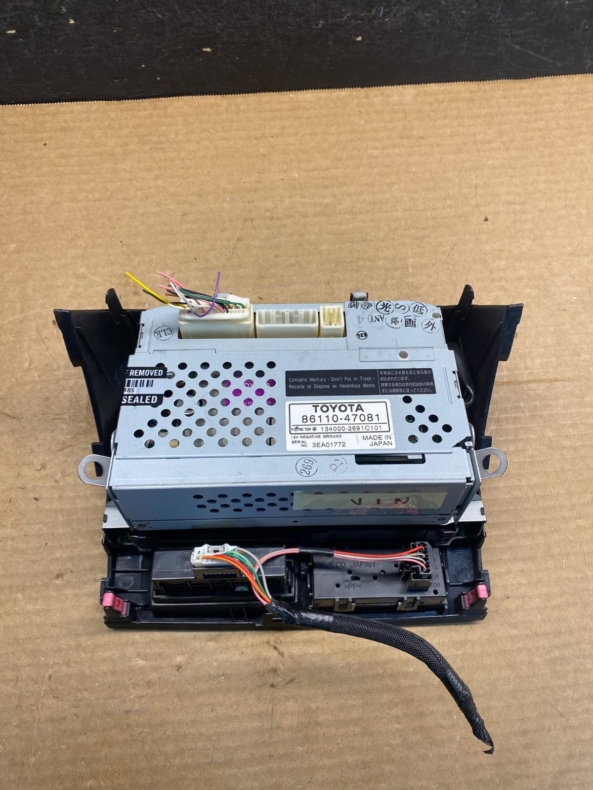 2006 to 2009 Toyota Prius Radio Stereo Receiver Screen Display AF7816 DG4