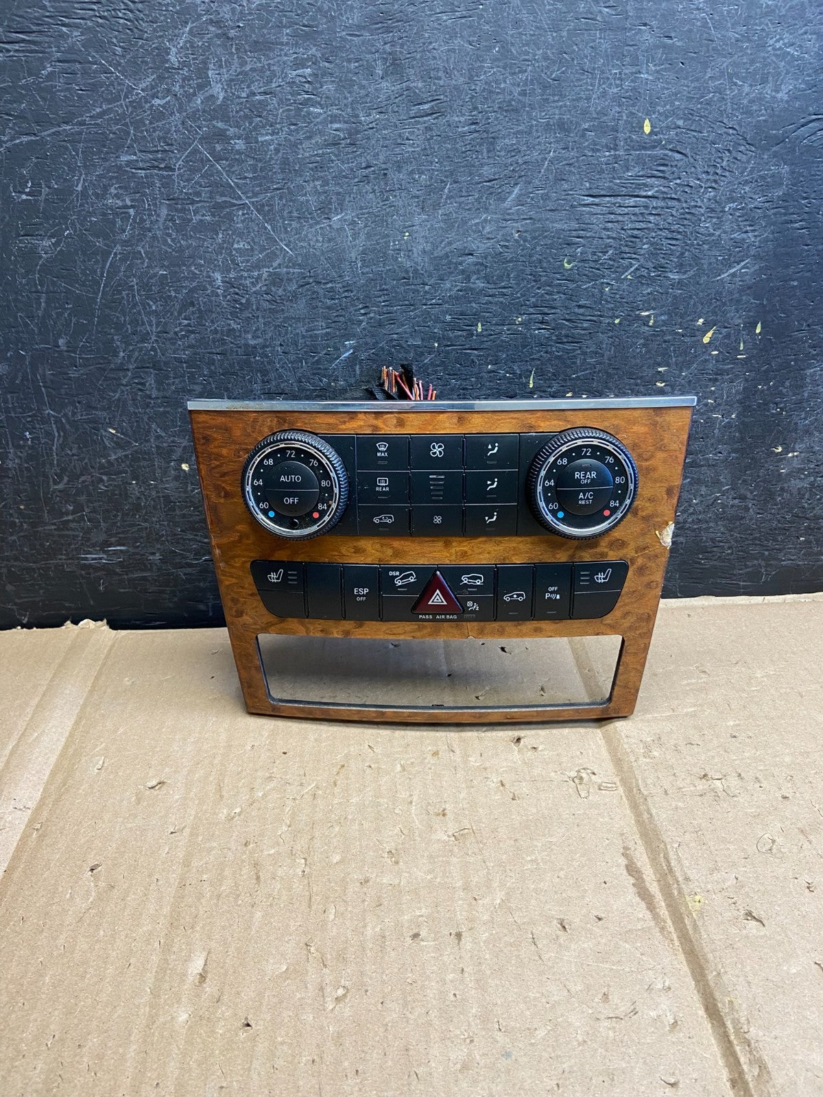 2007-2012 Mercedes X164 GL350 GL450 Climate Control Bezel Wood Switch ai2694 DG0