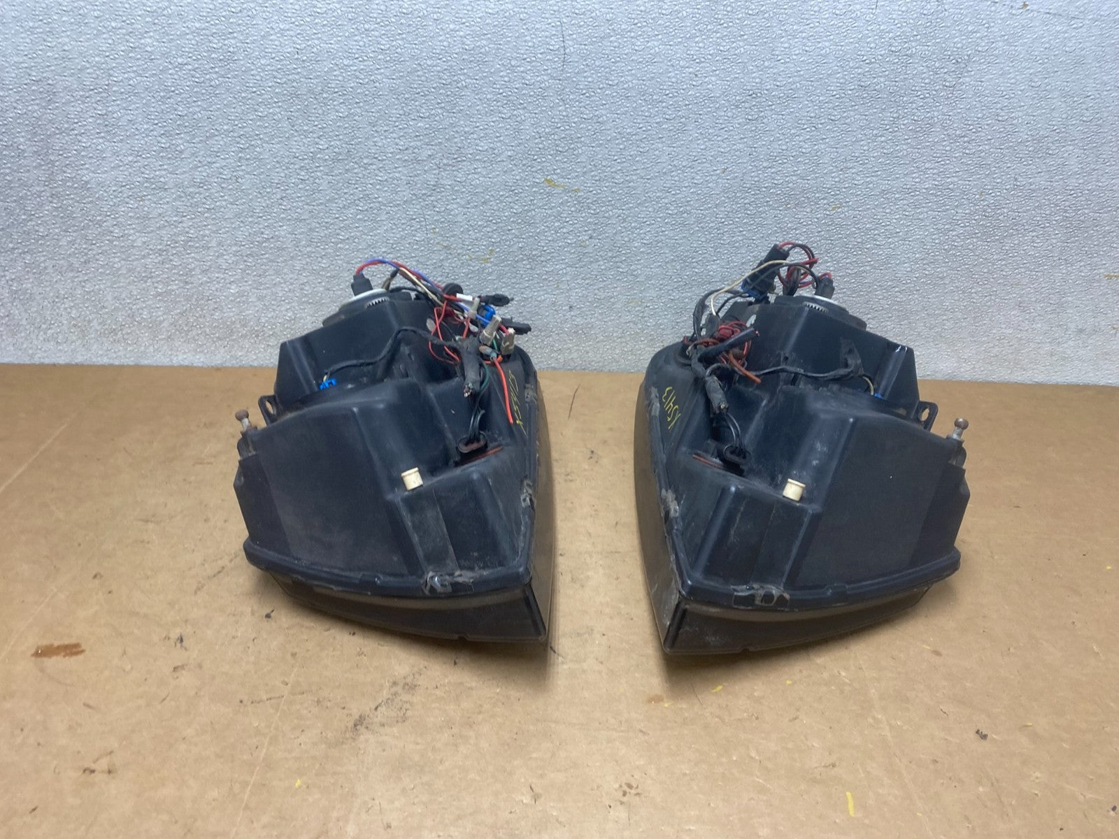 1999 - 2004 Jeep Grand Cherokee Left+Right Set Black LED Headlights x5413 DG12
