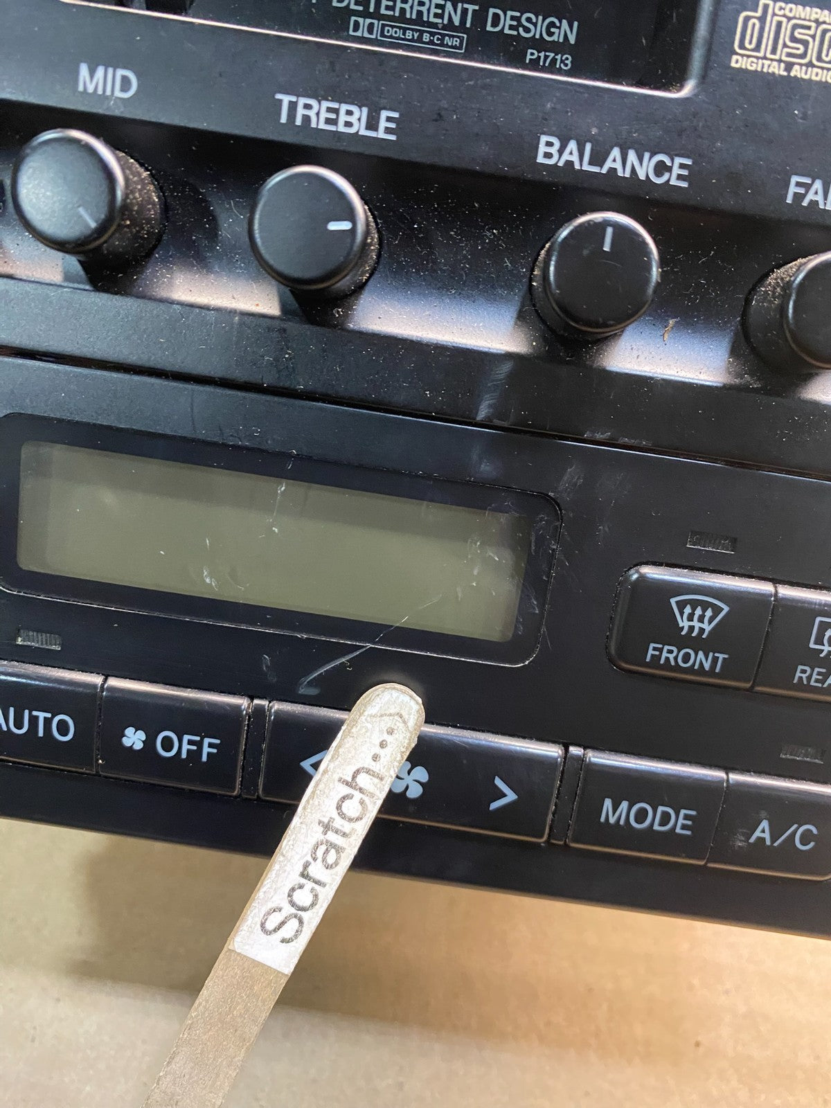 1997 Lexus Es300 Radio Receiver Tape Casette Climate Control OEM aa3240 DG2