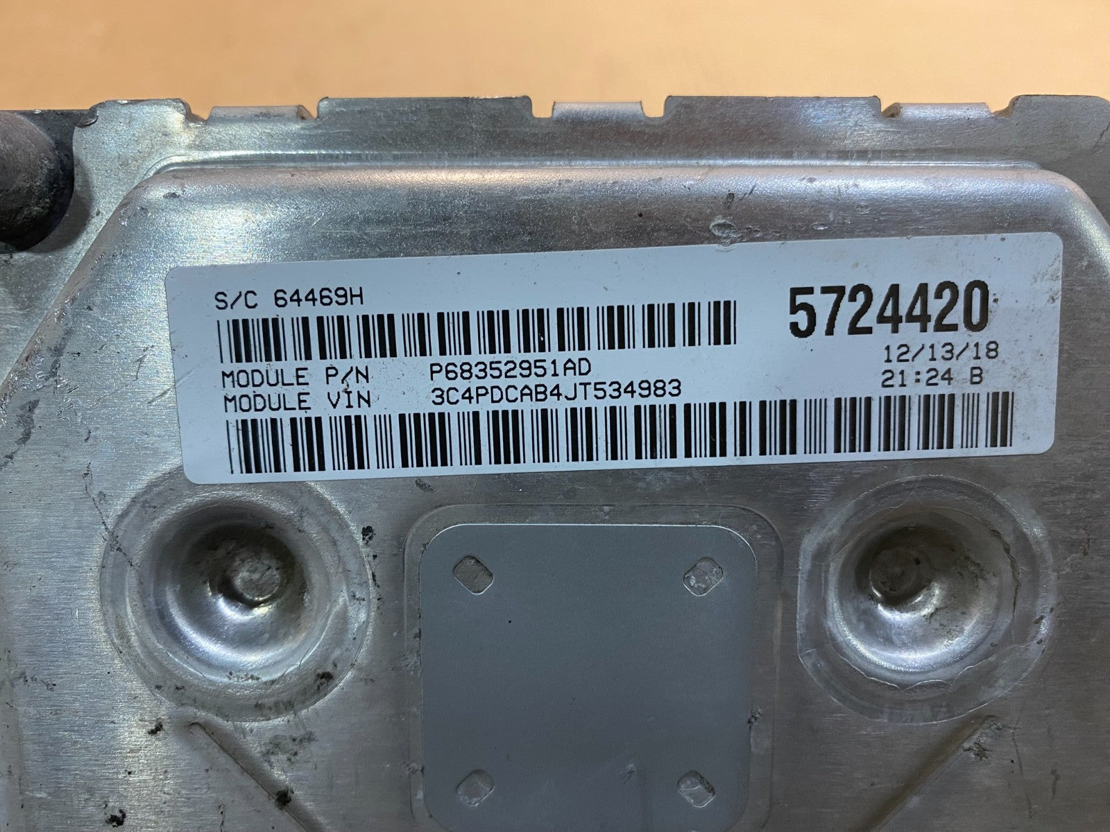 2016 2020 Dodge Journey 3.5 ECU ECM Engine Computer Module p68352951ad AC0674 DG2