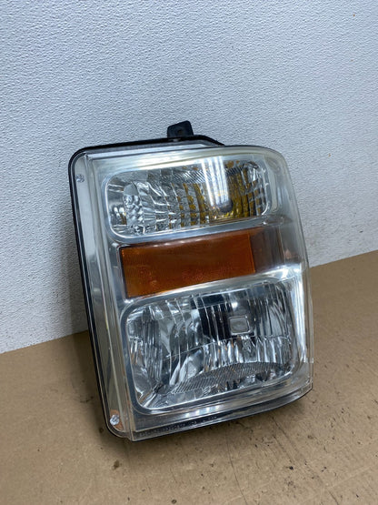 2008 to 2010 Ford F250 Super Duty Left Driver LH Side Headlight AE6131 DW2