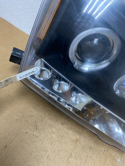 2005-2015 Nissan Xterra Driver Left+Right Set LED Black Headlights AD4480 DW3