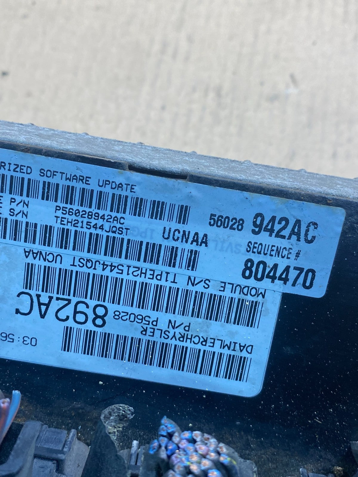 2005 Dodge Ram 1500 Engine Computer 4.7L V8 ECM ECU AH3424 DG2