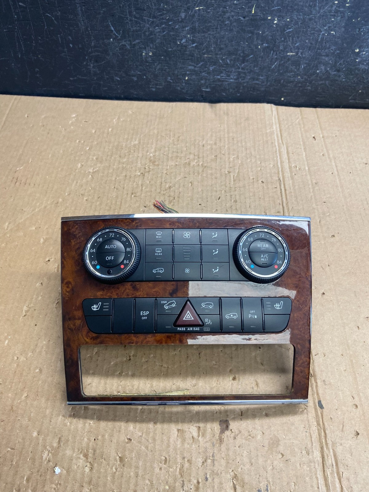 2007-2012 Mercedes X164 GL350 GL450 Climate Control Bezel Wood Switch ae3931 DG0