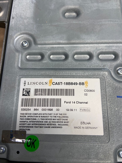 2009 to 2012 Lincoln MKS OEM Premium Radio Stereo Amp Amplifier AA8180  DG4