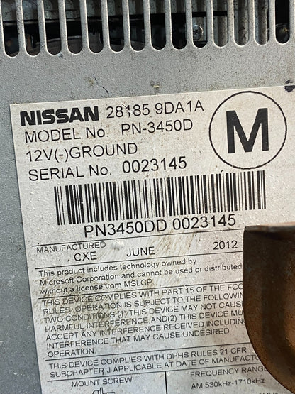 2012 2013 2014 Nissan Maxima Radio Audio Panel Control Bezel Trim AJ0487 DG6