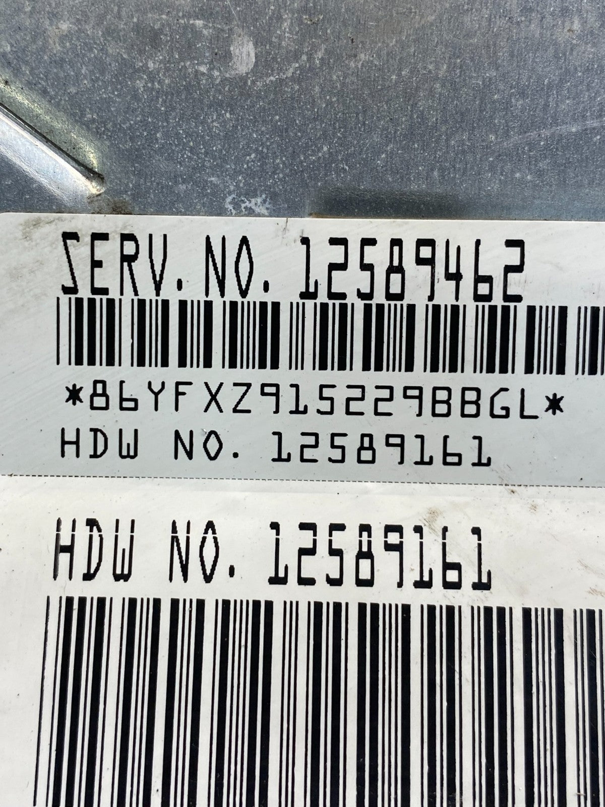 2005 Chevrolet Astro Ecu Engine Control Module Unit Ecm 12589462 AE9901 DW2