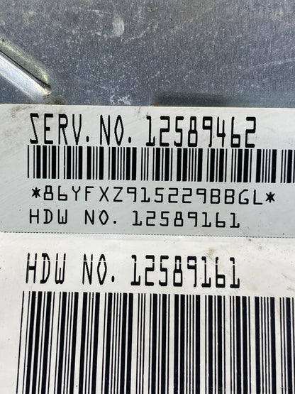 2005 Chevrolet Astro Ecu Engine Control Module Unit Ecm 12589462 AE9901 DW2