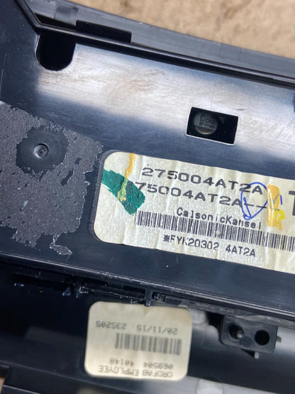 2015-2017 Nissan Sentra Climate Control Unit Heater Ac Temperature AE4001 DG5
