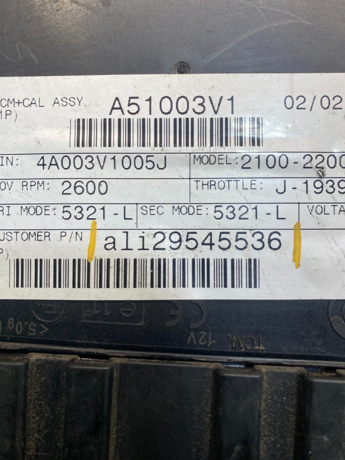 29545536 Allison TCM Transmission Control Module Computer Auto  OEM AB4432 DG2