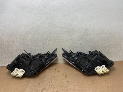 2009-2013 Nissan Rogue Left+Right Side Set Black Halogen Headlights OEM Y3325 DW8