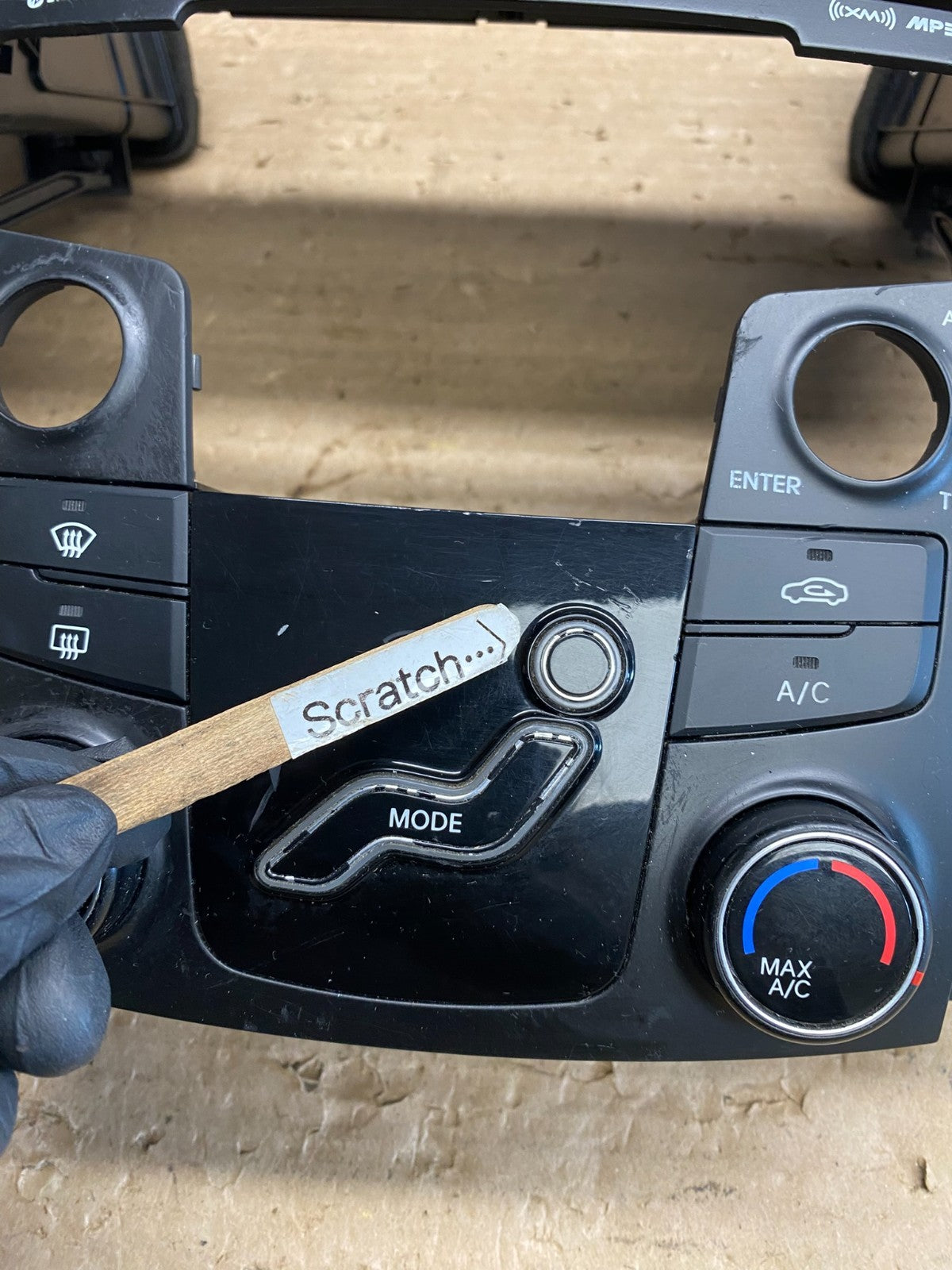 2011 - 2014 Hyundai Sonata Center Radio Climate Control Air Vent Bezel AG8469 DG1