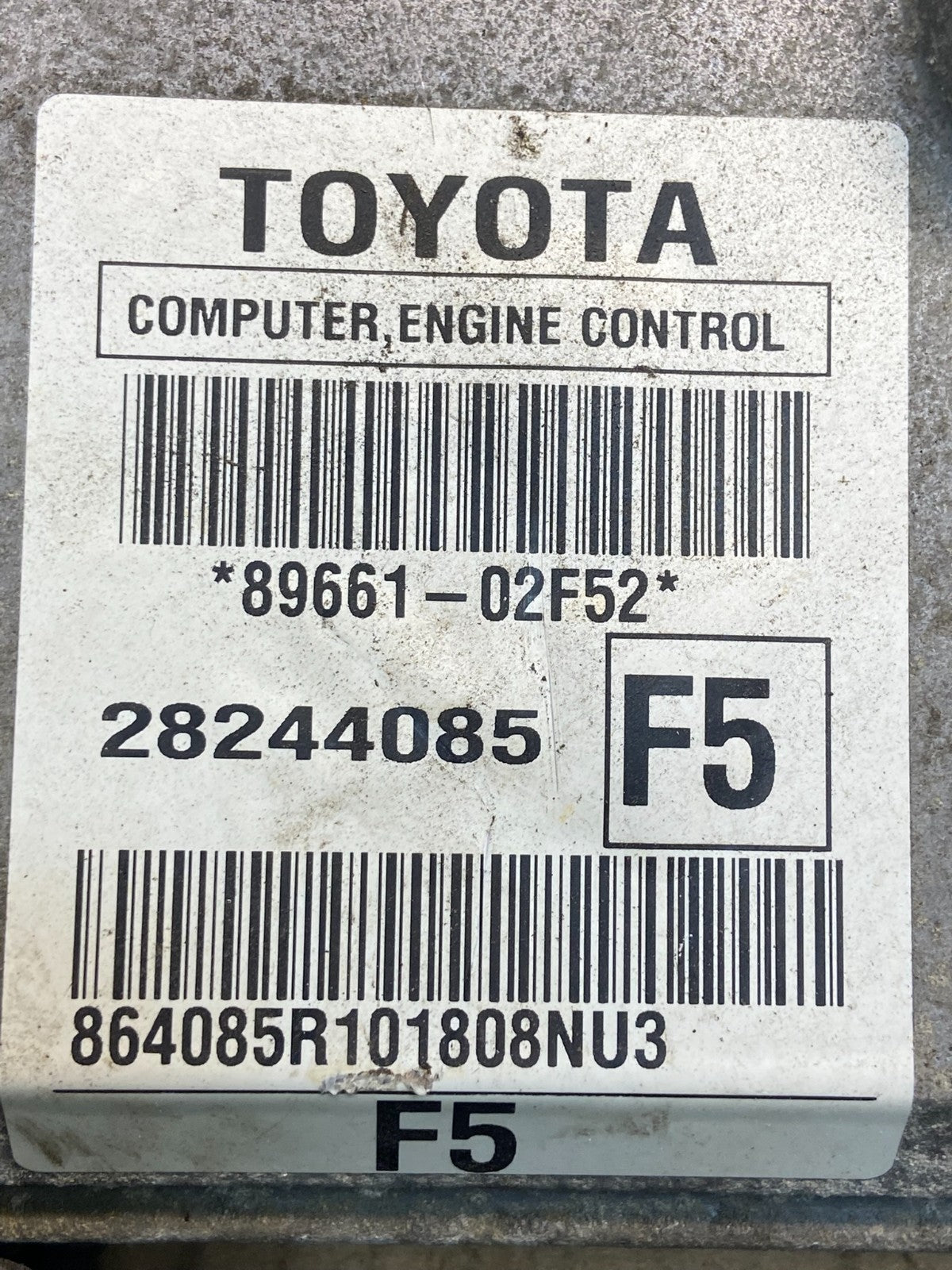 2009 to 2010 Toyota Corolla Engine Control Computer ECU PCM ad2987 DG2