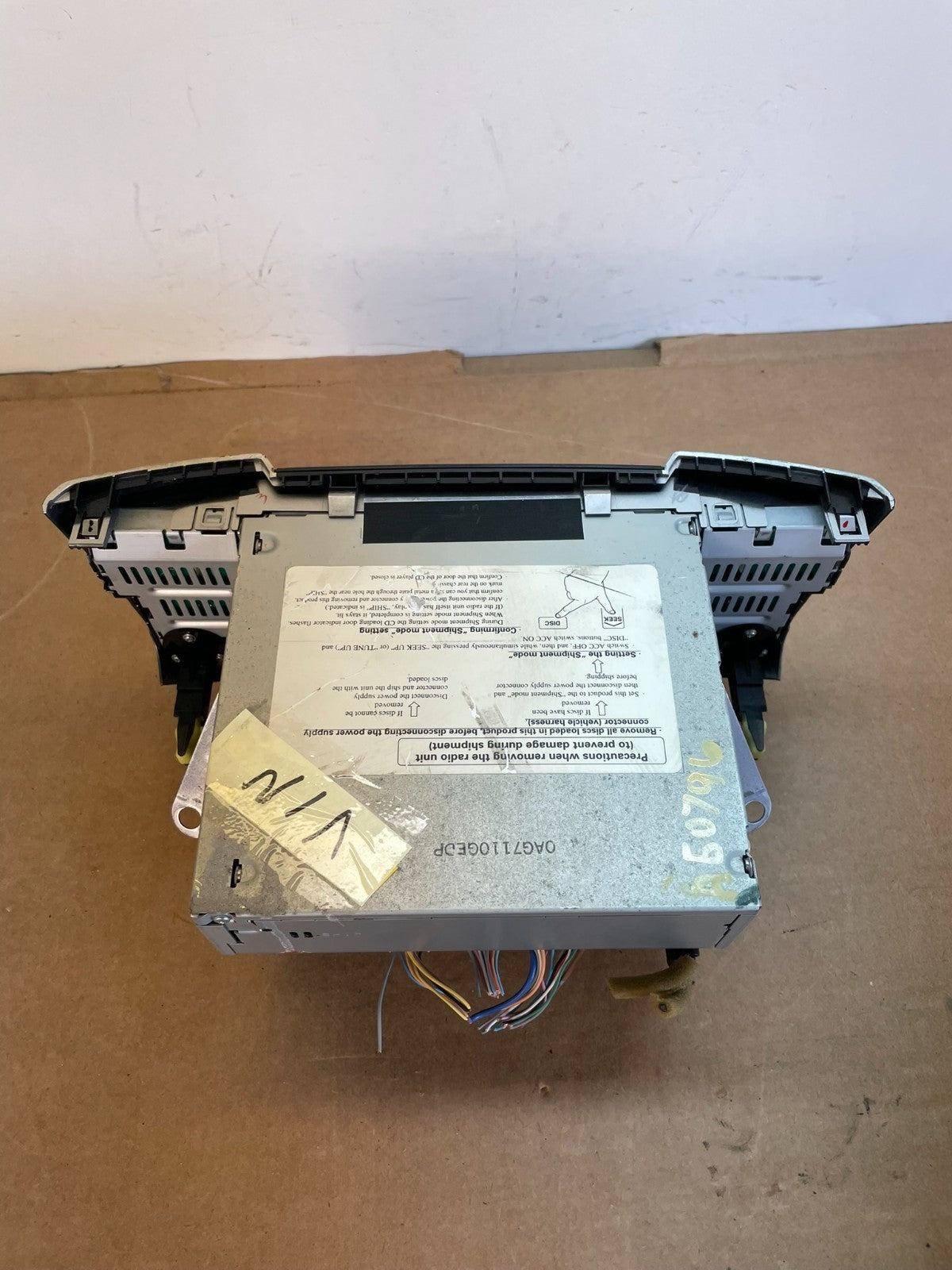 2006 Lexus RX400h Radio Casette AM-FM CD Player AG0796 DG7