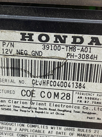 2010 to 2011 Honda Insight Navigation GPS Screen Display Radio AD1566 DG6